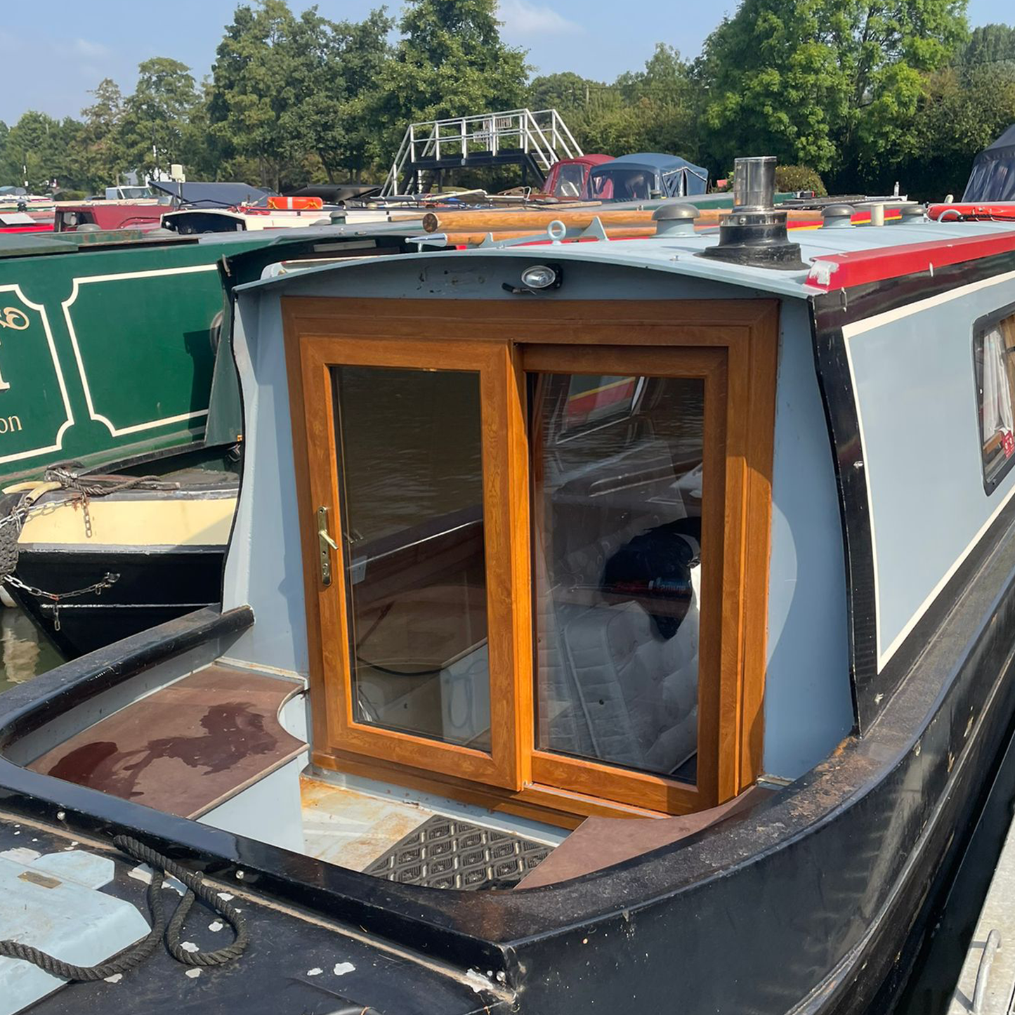 Boat Upvc Doors - Style 11 - Sliding Doors - Full Glass