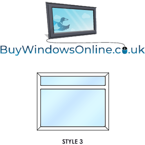 Narrowboat Windows - Style 3 - Fixed Over Fixed