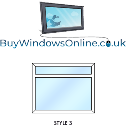 Style 3 - Fixed Over Fixed Narrowboat Windows