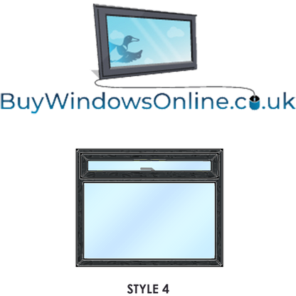 Style 4 - Opening Over Fixed Narrowboat Windows