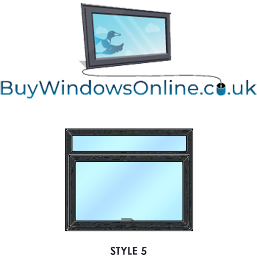 Style 5 - Fixed Over Opener Narrowboat Windows