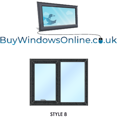 Style 8 - Push Out Opener next to Fixed Narrowboat Windows