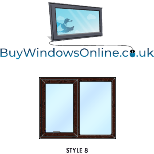Narrowboat Windows - Style 8 - Push Out Opener next to Fixed