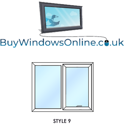 Style 9 - Fixed next to Push Out Opener Narrowboat Windows