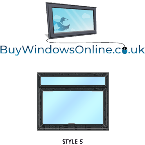 Shed Windows - Style 5 - Fixed Over Opener