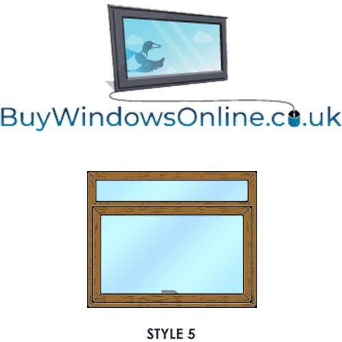 Shed Windows - Style 5 - Fixed Over Opener