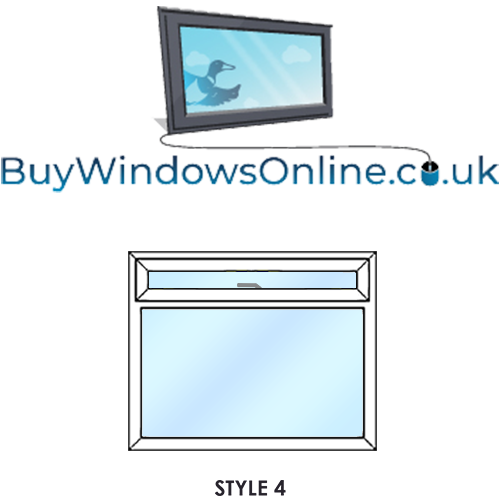 Static Caravan Windows - Style 4 - Opening Over Fixed