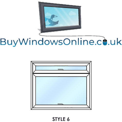 Static Caravan Windows - Style 6 - Opener Over Opener