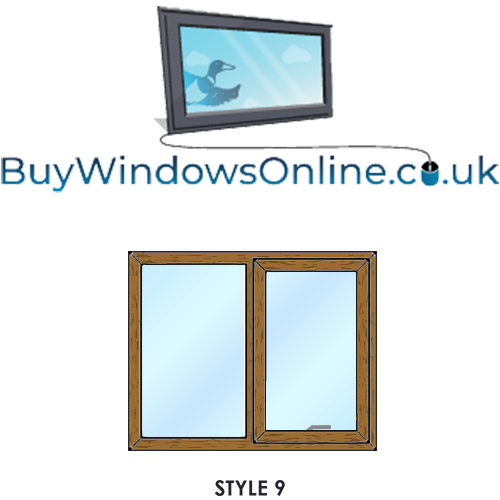 Style 9 - Fixed next to Push Out Opener Static Caravan Windows
