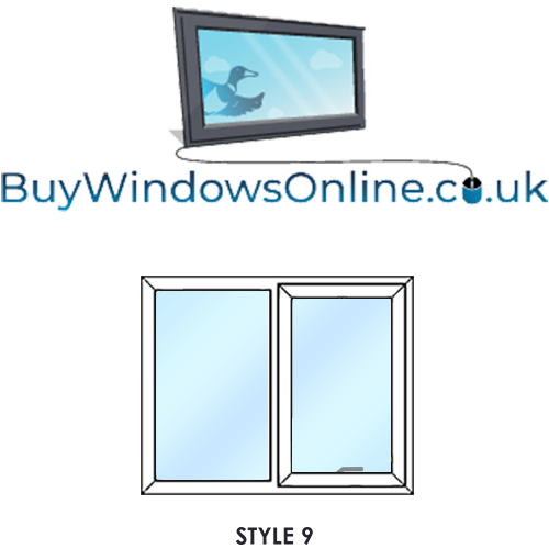 Style 9 - Fixed next to Push Out Opener Static Caravan Windows