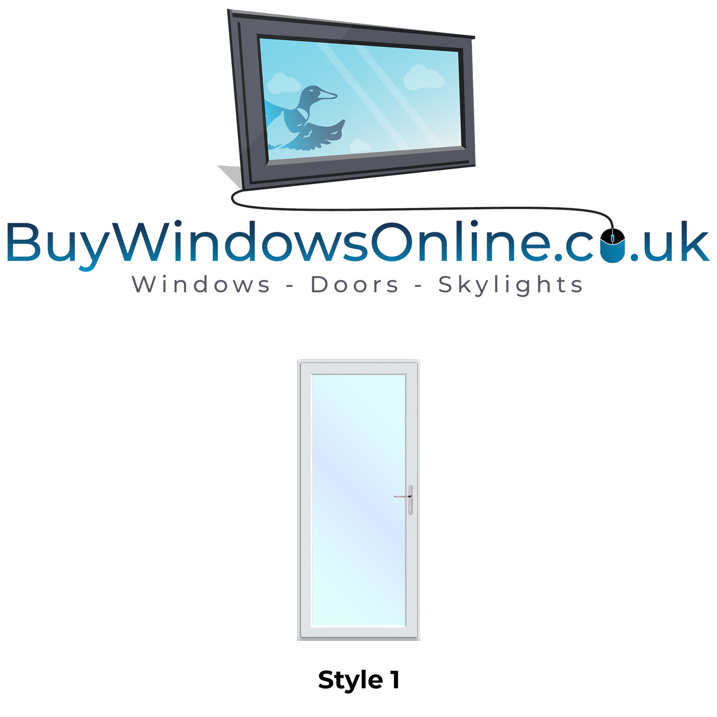 Boat Upvc Doors - Style 1 - Full Glass