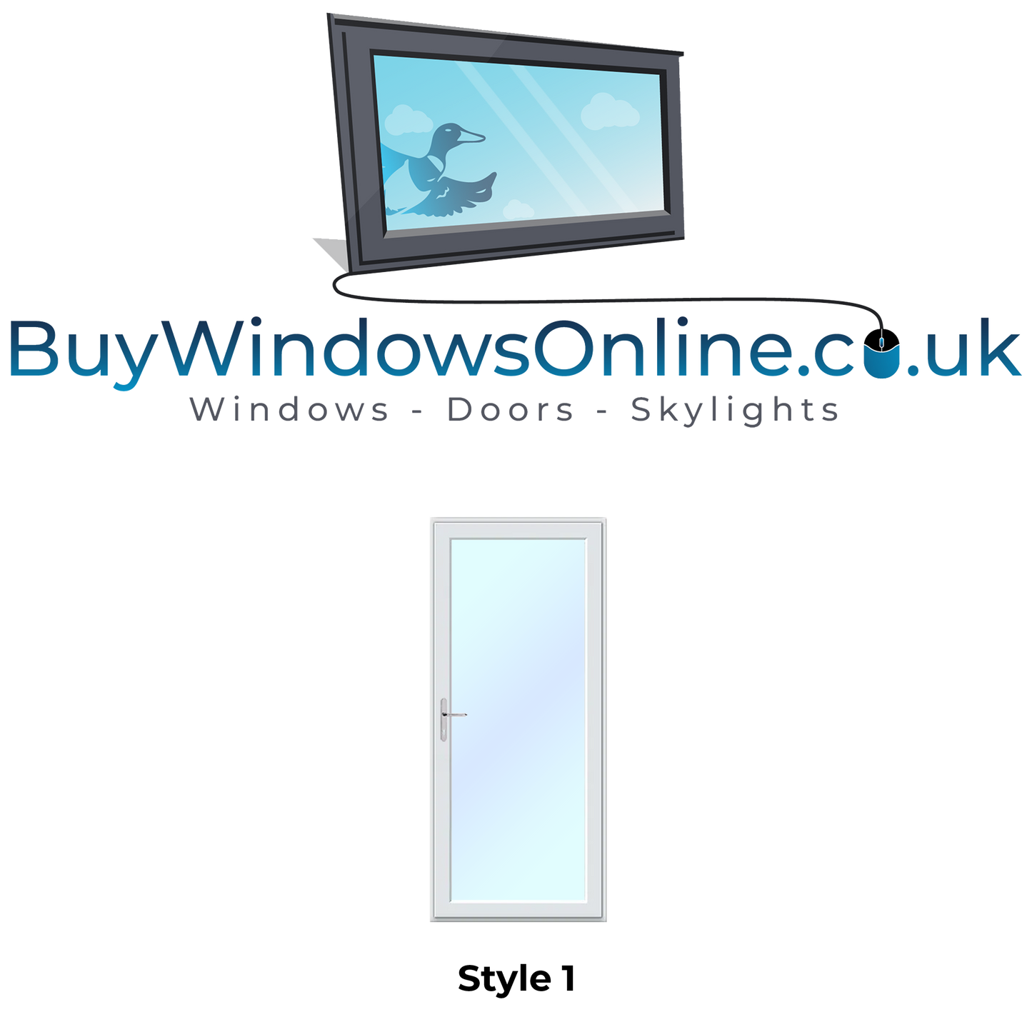 Boat Upvc Doors - Style 1 - Full Glass