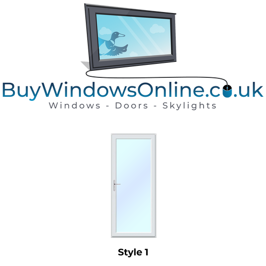 Shed Upvc Doors - Style 1 - Full Glass