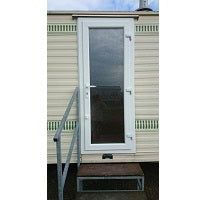 Static Caravan Upvc Doors - Style 1 - Full Glass