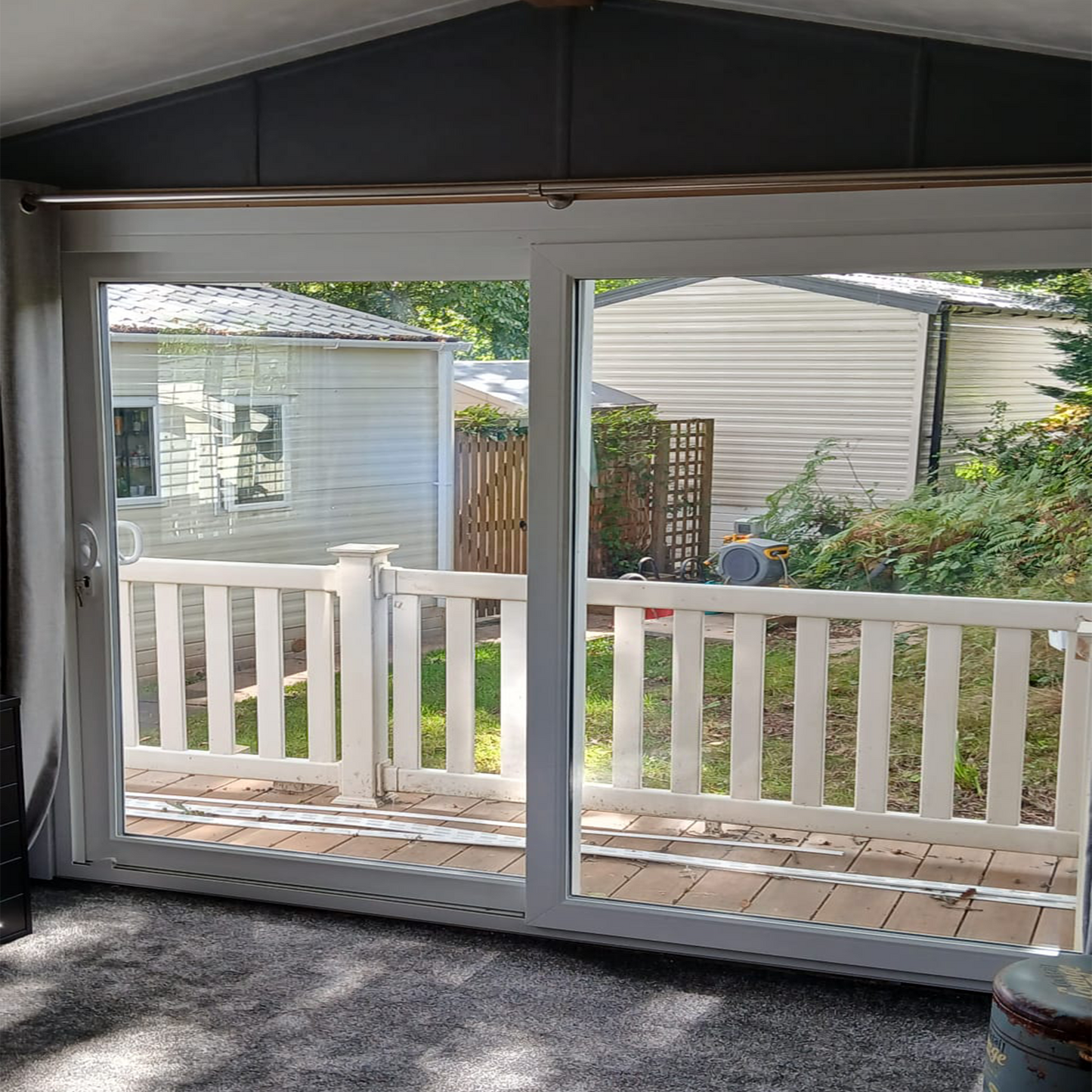 Static Caravan Upvc Doors - Style 11 - Sliding Doors - Full Glass