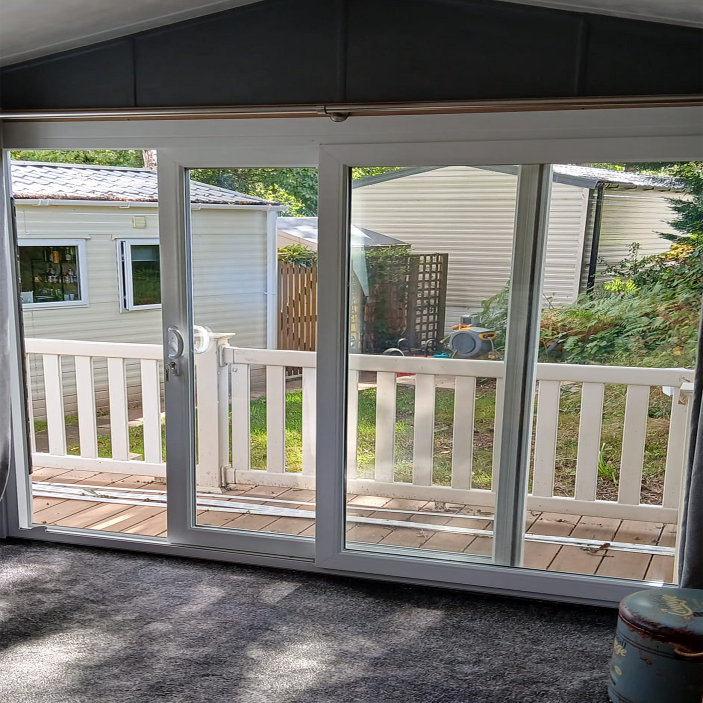 Static Caravan Upvc Doors - Style 11 - Sliding Doors - Full Glass