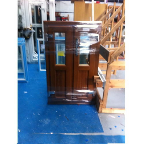 Boat Upvc Doors - Style 7 - Midrail - Top Glass and Bottom Panel