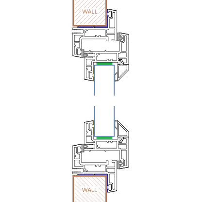 50mm Odd Leg Upvc Windows - Style 2 - Opening