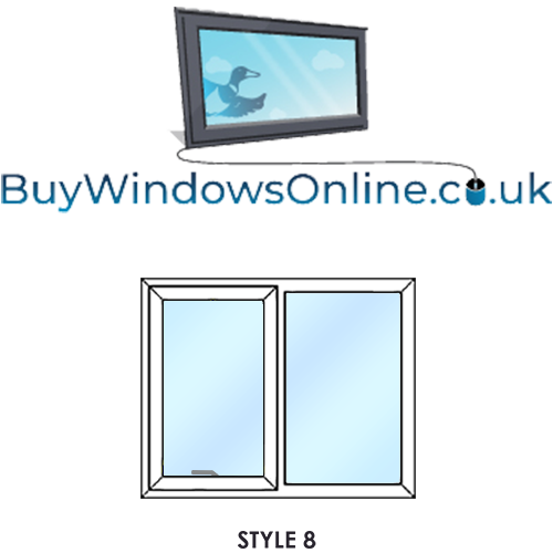 Style 8 - Push Out Opener next to Fixed Narrowboat Windows