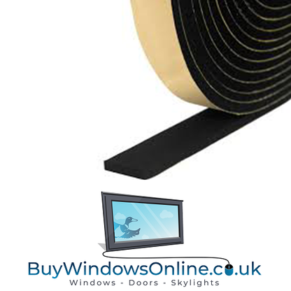 Neoprene Foam Tape - 6mm thick for Windows- 1 X Roll of 12m length